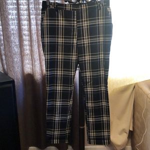 Pull on plaid slacks